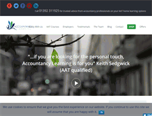 Tablet Screenshot of accountancylearning.co.uk